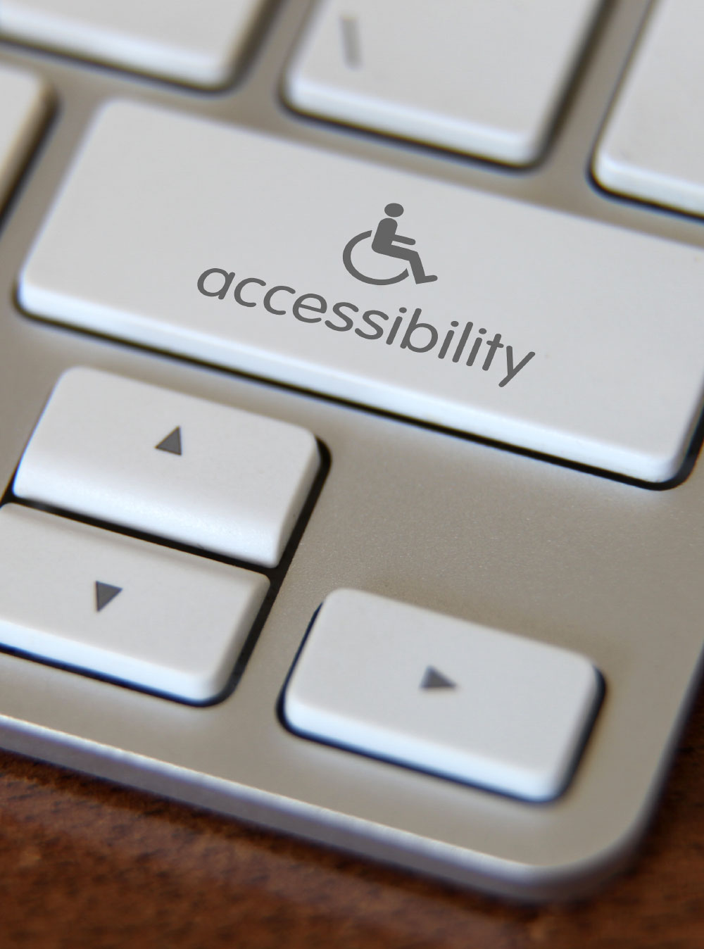 The word accessibility on a keyboard